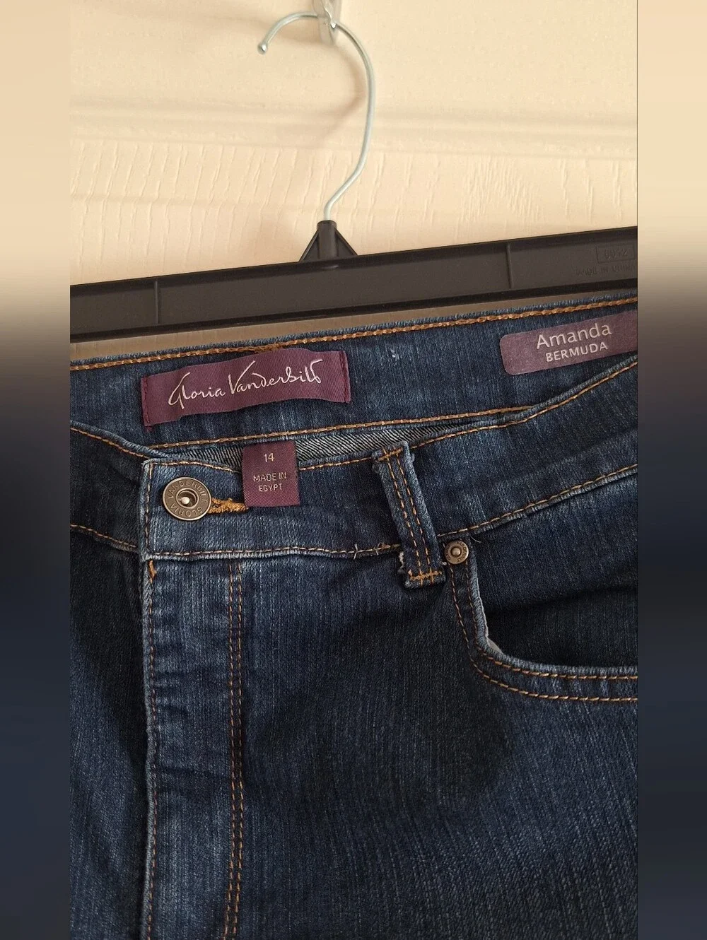 Ladie's Dark Blue Denim Shorts